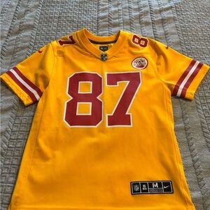 Nike Yellow KC Travis Kelce Youth Jersey